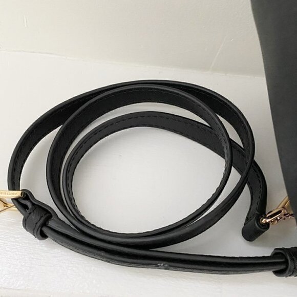 Michael Kors Hamilton Traveler Large Leather Zip Satchel Black - Picture 3 of 9